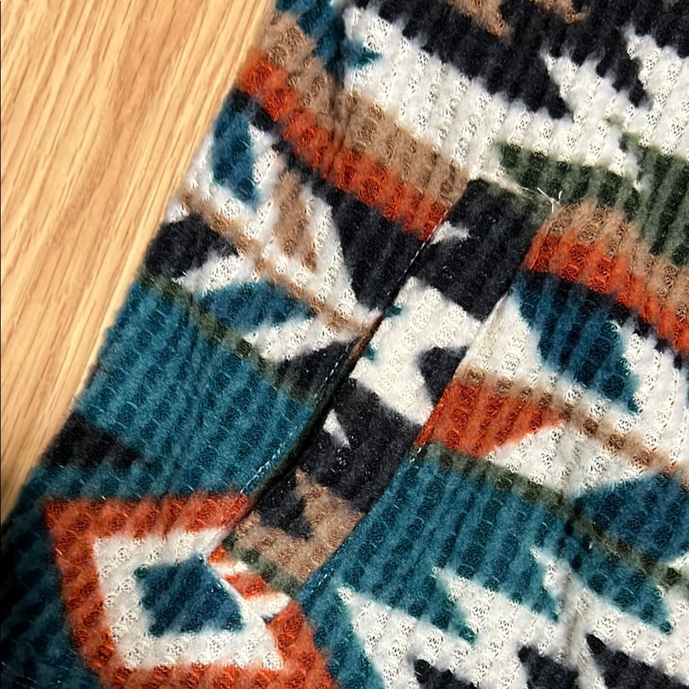 Tribal Patterned Button Down Shirt - image 3